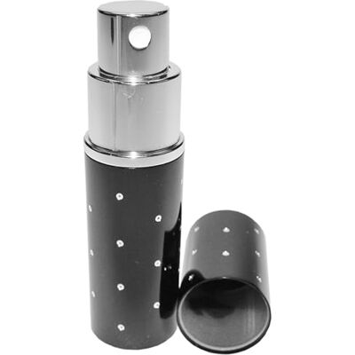 FANTASIA 46164 Zaksproeier met zilveren stippen, hoogte 9 cm, 10 ml FANTASIA 46164 Zaksproeier met zilveren stippen, hoogte 9 cm, 10 ml