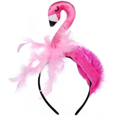 KRYMSON Flamingo haarband grappige carnavalshoed voor Halloween, feest en cosplay KRYMSON Flamingo haarband grappige carnavalshoed voor Halloween, feest en cosplay