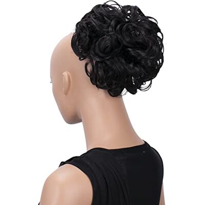 CAISHA PRETTYSHOP Knot Haarstuk Vlecht Haarbroodje Hepburn-Broodje Haarelastiek Opsteekkapsels Zwartbruin HK102 CAISHA PRETTYSHOP Knot Haarstuk Vlecht Haarbroodje Hepburn-Broodje Haarelastiek Opsteekkapsels Zwartbruin HK102