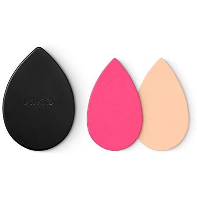 Kiko Milano Beauty Duo: Mirror & Sponge Cover Spiegelhoes met twee sponzen voor foundation en vloeibare concealers Kiko Milano Beauty Duo: Mirror & Sponge Cover Spiegelhoes met twee sponzen voor foundation en vloeibare concealers