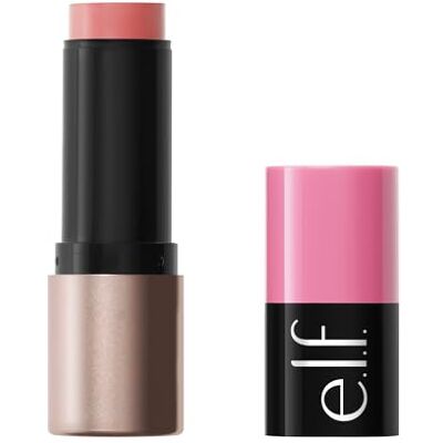 e.l.f. Soft Glam Cream Blush Stick, blush crème met een natuurlijke en gesatineerde afwerking, bevat sheaboter, veganistisch en dierproefvrij Pink On It e.l.f. Soft Glam Cream Blush Stick, blush crème met een natuurlijke en gesatineerde afwerking, bevat sheaboter, veganistisch en dierproefvrij Pink On It