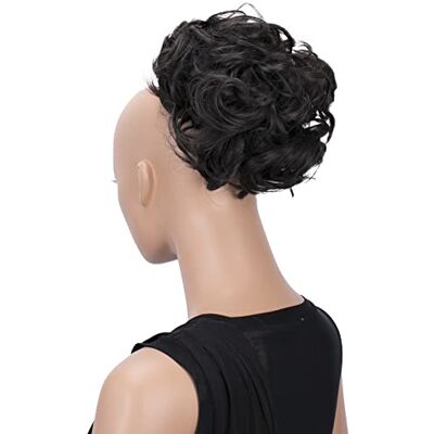 CAISHA Haarknot, haarstukje, vlecht, knot, Hepburn, haarknot, bruin, HK105 CAISHA Haarknot, haarstukje, vlecht, knot, Hepburn, haarknot, bruin, HK105
