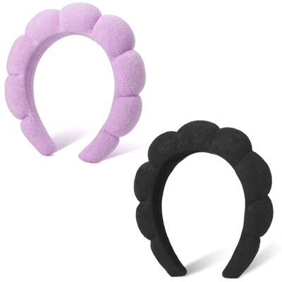 DRESHOW Vrouwen Spa Hoofdband Gezichtswassen Spons Hoofdband Bewolkte Sponsstof Hoofdband voor Make-up en Huidverzorging DRESHOW Vrouwen Spa Hoofdband Gezichtswassen Spons Hoofdband Bewolkte Sponsstof Hoofdband voor Make-up en Huidverzorging