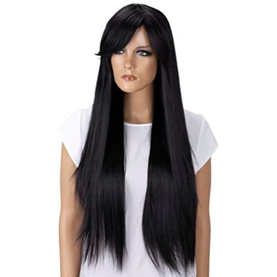 CAISHA PRETTYSHOP Pruik Volumineus Lang Haar Cosplay Theatershow Glad Donkerrood FZ503a CAISHA PRETTYSHOP Pruik Volumineus Lang Haar Cosplay Theatershow Glad Donkerrood FZ503a