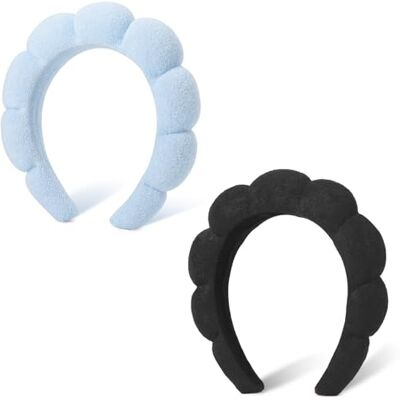 DRESHOW Vrouwen Spa Hoofdband Gezichtswassen Spons Hoofdband Bewolkte Sponsstof Hoofdband voor Make-up en Huidverzorging DRESHOW Vrouwen Spa Hoofdband Gezichtswassen Spons Hoofdband Bewolkte Sponsstof Hoofdband voor Make-up en Huidverzorging