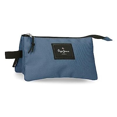 Pepe Jeans Aris Pennenetui, drievoudig, eenheidsmaat, Blauw, Drievoudig etui Pepe Jeans Aris Pennenetui, drievoudig, eenheidsmaat, Blauw, Drievoudig etui