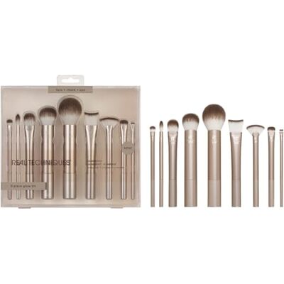 REAL TECHNIQUES Au Naturale Make-upkwastenset voor foundation, poeder en concealer, 9 stuks REAL TECHNIQUES Au Naturale Make-upkwastenset voor foundation, poeder en concealer, 9 stuks