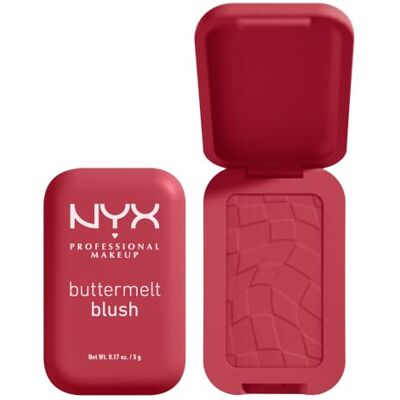 NYX PROFESSIONAL MAKEUP Buttermelt Blush, halfmat, achterkant en butta NYX PROFESSIONAL MAKEUP Buttermelt Blush, halfmat, achterkant en butta