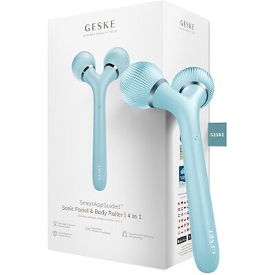 GESKE SmartAppGuided™ Sonische roller voor gezicht en lichaam 4 in 1 Derma Roller Gezichts- en lichaamsapparaat Professionele gezichtsroller Verstevigt en hertekent lichaam en gezicht GESKE SmartAppGuided™ Sonische roller voor gezicht en lichaam 4 in 1 Derma Roller Gezichts- en lichaamsapparaat Professionele gezichtsroller Verstevigt en hertekent lichaam en gezicht