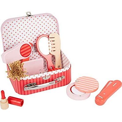 small foot Retro make-up and haardressing case, made of wood, extensive beauty game set, vanaf 3 jaar, 11776 small foot Retro make-up and haardressing case, made of wood, extensive beauty game set, vanaf 3 jaar, 11776