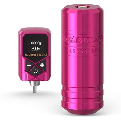Ambition Torped 36 mm roterende tattoo-machineset, borstelloos motortattoo-pistool met 5,5 mm slag en 1 x 2400 mAh Kuark-batterij Ambition Torped 36 mm roterende tattoo-machineset, borstelloos motortattoo-pistool met 5,5 mm slag en 1 x 2400 mAh Kuark-batterij
