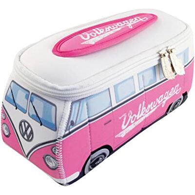 BRISA VW Collectie Volkswagen Universal Neopreen Make-up Cosmetica Reistas Apotheek T2 Bulli Bus, Roze, VW T1 Combi BRISA VW Collectie Volkswagen Universal Neopreen Make-up Cosmetica Reistas Apotheek T2 Bulli Bus, Roze, VW T1 Combi