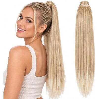 CAISHA HCK15 Haarstukje, recht, 60 cm, gevlochten, met zelfklevende sluiting, roodblond mix CAISHA HCK15 Haarstukje, recht, 60 cm, gevlochten, met zelfklevende sluiting, roodblond mix