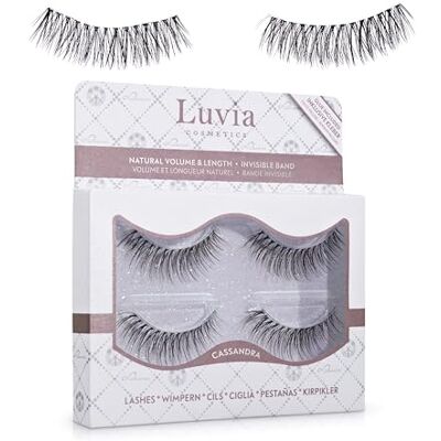 Luvia Cosmetics Cassandra Kunstwimpers, natuurlijke look, met wimperlijm, veganistisch wimperduo Luvia Cosmetics Cassandra Kunstwimpers, natuurlijke look, met wimperlijm, veganistisch wimperduo