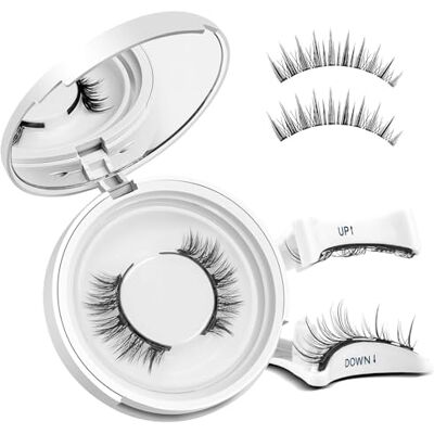 poraceous Magnetische wimpermagneten, geen lijm, magnetische wimpers, natuurlijk, herbruikbaar, zonder lijm, geen lijm, eyeliner, gemakkelijk te dragen, voor feestmake-up poraceous Magnetische wimpermagneten, geen lijm, magnetische wimpers, natuurlijk, herbruikbaar, zonder lijm, geen lijm, eyeliner, gemakkelijk te dragen, voor feestmake-up