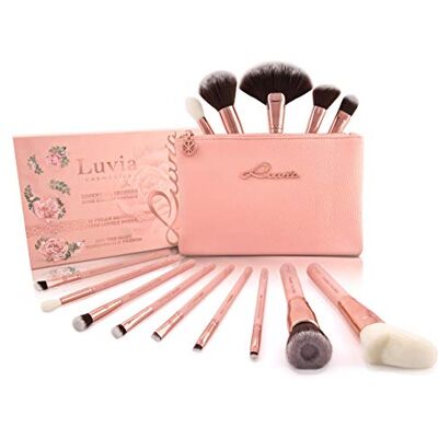Luvia Cosmetics Luvia 14 stuks professionele make-upkwasten met make-uptas, vintage roségoud, 14 professionele make-upkwasten, nude/roségoud, cadeau-idee, cosmetica/make-up Luvia Cosmetics Luvia 14 stuks professionele make-upkwasten met make-uptas, vintage roségoud, 14 professionele make-upkwasten, nude/roségoud, cadeau-idee, cosmetica/make-up
