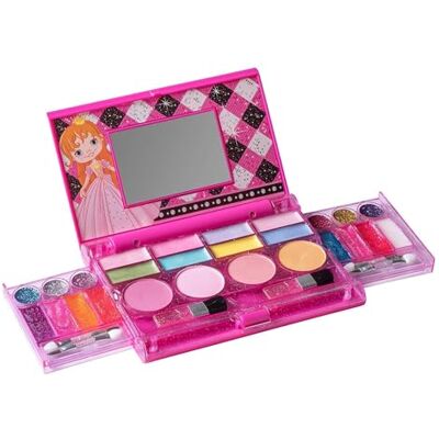 Playkidiz Mijn eerste prinses make-up voor kinderen, Girl's All-In-One Deluxe Cosmetic make-upset voor kinderen en meisjes echt make-uppalet met spiegel (wasbaar) Playkidiz Mijn eerste prinses make-up voor kinderen, Girl's All-In-One Deluxe Cosmetic make-upset voor kinderen en meisjes echt make-uppalet met spiegel (wasbaar)