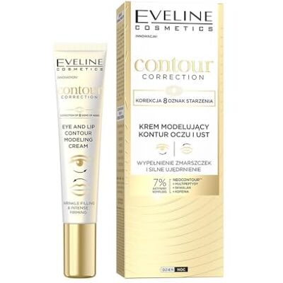 EVELINE COSMETICS NeoContour rimpelcorrectie en verstevigende crème met meerdere peptiden, squalaan en cafeïne EVELINE COSMETICS NeoContour rimpelcorrectie en verstevigende crème met meerdere peptiden, squalaan en cafeïne