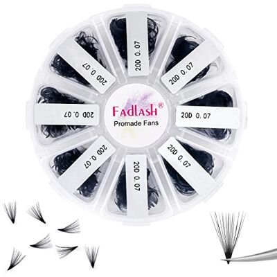 FADLASH Wimperfans volume wimpers 20D 0,07 D krul 9-16 mm gemengd 1000 stuks wimperextensions promade Russian volume wimpers individuele natuurlijke kant-en-klare wimperextensions FADLASH Wimperfans volume wimpers 20D 0,07 D krul 9-16 mm gemengd 1000 stuks wimperextensions promade Russian volume wimpers individuele natuurlijke kant-en-klare wimperextensions