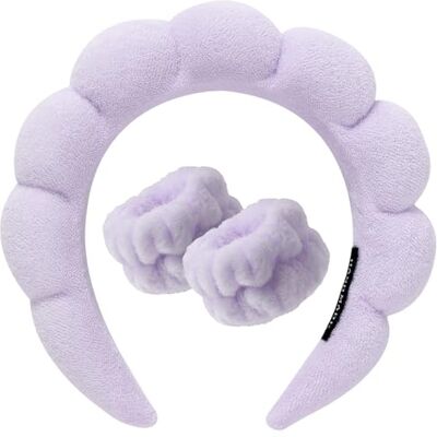 DRESHOW Gezichtswassen Spa Hoofdband Set Zachte badstof Manchetten Voor Make-up en Huidverzorging Antislip Hoofdband voor Vrouwen Eén maat DRESHOW Gezichtswassen Spa Hoofdband Set Zachte badstof Manchetten Voor Make-up en Huidverzorging Antislip Hoofdband voor Vrouwen Eén maat