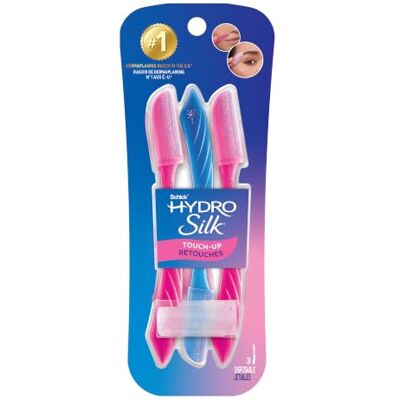Schick Hydro Silk Dermaplaning retoucheergereedschap met precisiehoes, 3 stuks Dermaplane scheerapparaat, gezichtsscheerapparaat voor vrouwen, epilator voor perzik Schick Hydro Silk Dermaplaning retoucheergereedschap met precisiehoes, 3 stuks Dermaplane scheerapparaat, gezichtsscheerapparaat voor vrouwen, epilator voor perzik