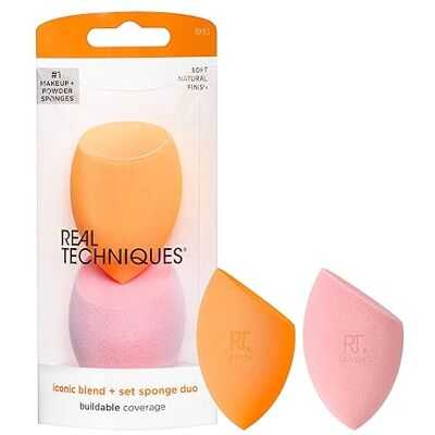 REAL TECHNIQUES Miracle Complexion Poederspons voor foundation en poeder, 2 stuks REAL TECHNIQUES Miracle Complexion Poederspons voor foundation en poeder, 2 stuks