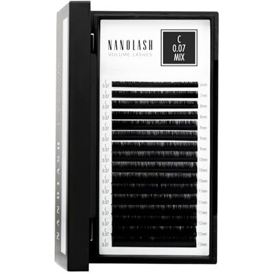 Nanolash Valse wimperverlenging voor professionele verlenging (0,07 C, mix 6-13 mm) Nanolash Valse wimperverlenging voor professionele verlenging (0,07 C, mix 6-13 mm)