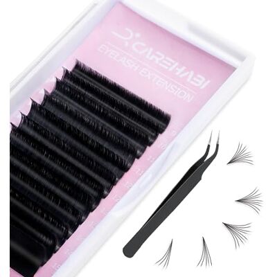 Carehabi 0,07d 9-16 mm 2D ~ 20d zelfrekkende wimperextensions set D Curl natuurlijke wimperextensions met pincet Carehabi 0,07d 9-16 mm 2D ~ 20d zelfrekkende wimperextensions set D Curl natuurlijke wimperextensions met pincet