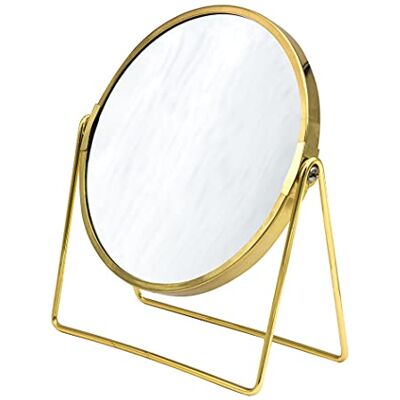 RIDDER Summer make-upspiegel, goud, met 5-voudige vergroting, handig, modern RIDDER Summer make-upspiegel, goud, met 5-voudige vergroting, handig, modern