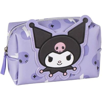 The Geeky Pop Kuromi Toilettas voor meisjes met ritssluiting cosmeticatas Kuromi paars make-uptas voor kinderen cadeau-idee voor meisjes The Geeky Pop Kuromi Toilettas voor meisjes met ritssluiting cosmeticatas Kuromi paars make-uptas voor kinderen cadeau-idee voor meisjes