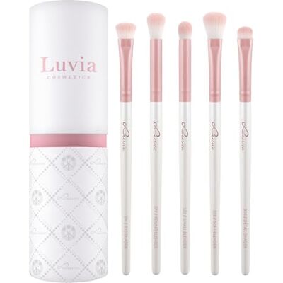 Luvia Cosmetics Luvia Essential Eye Brush oogschaduwkwasten, 5 stuks voor het perfect mengen en aanbrengen van veganistische ogen Luvia Cosmetics Luvia Essential Eye Brush oogschaduwkwasten, 5 stuks voor het perfect mengen en aanbrengen van veganistische ogen