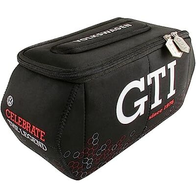 BRISA VW Collection Universele neopreen toilettas voor cosmetica, reizen en drogisterij in Golf GTI design (zeshoek/zwart/groot), zeshoek/zwart, groot (30 x 12,5 x 12 cm), GTI BRISA VW Collection Universele neopreen toilettas voor cosmetica, reizen en drogisterij in Golf GTI design (zeshoek/zwart/groot), zeshoek/zwart, groot (30 x 12,5 x 12 cm), GTI