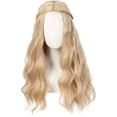 Linfairy Lange golvende pruik voor Halloween, cosplay, damesfeest Linfairy Lange golvende pruik voor Halloween, cosplay, damesfeest