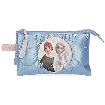 Disney Seek Courage Girls Seek Courage make-uptas voor meisjes, blauw, 22 x 12 x 5 cm, azuurblauw, 22 x 12 x 5 cm, drievoudige etui, Azur, Drievoudig hoesje Disney Seek Courage Girls Seek Courage make-uptas voor meisjes, blauw, 22 x 12 x 5 cm, azuurblauw, 22 x 12 x 5 cm, drievoudige etui, Azur, Drievoudig hoesje
