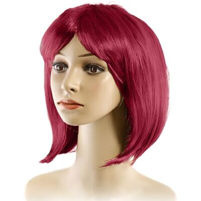 TMK Bob pruik voor feesten, cosplay, carnaval, Halloween, multipack cond.5700 (Amarena, 12 stuks) TMK Bob pruik voor feesten, cosplay, carnaval, Halloween, multipack cond.5700 (Amarena, 12 stuks)