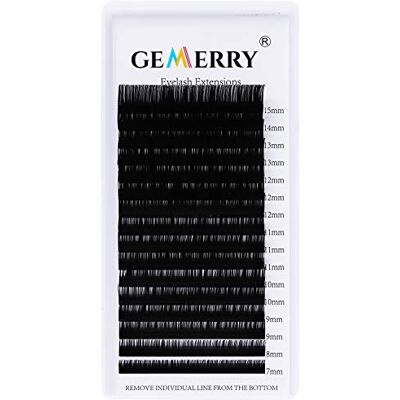 GEMERRY Wimperextensions, 16 strepen, afzonderlijk, 0,15 D-krul, kunstwimpers, van zijde, 7-15 mm, mix, natuurlijk, professioneel, Russisch volume, individueel, klassiek, wimperverlenging GEMERRY Wimperextensions, 16 strepen, afzonderlijk, 0,15 D-krul, kunstwimpers, van zijde, 7-15 mm, mix, natuurlijk, professioneel, Russisch volume, individueel, klassiek, wimperverlenging
