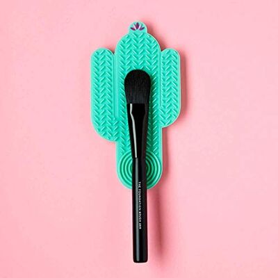 3ina MAKEUP Cactus Cleanser Groen Draagbare siliconen borstel en reinigingsspons Cosmetische borstelreiniger Spons make-up wasgereedschap Veganistisch Cruelty Free 3ina MAKEUP Cactus Cleanser Groen Draagbare siliconen borstel en reinigingsspons Cosmetische borstelreiniger Spons make-up wasgereedschap Veganistisch Cruelty Free