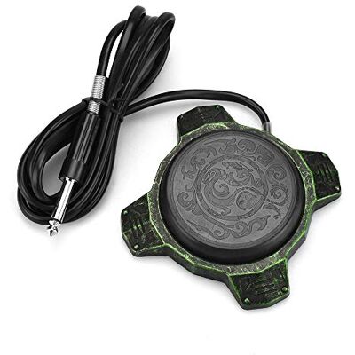 ATOMUS Ronde tattoo pedaal met siliconen clip en koord van aluminiumlegering voor tattoo-machine ATOMUS Ronde tattoo pedaal met siliconen clip en koord van aluminiumlegering voor tattoo-machine