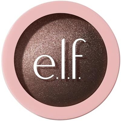 e.l.f. Highlighter Halo Glow Silky Powder, make-up fixator met microglitter voor langdurige grip zonder scheuren, veganistisch en dierproefvrij, bronskleurig baddie e.l.f. Highlighter Halo Glow Silky Powder, make-up fixator met microglitter voor langdurige grip zonder scheuren, veganistisch en dierproefvrij, bronskleurig baddie
