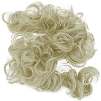 CAISHA PRETTYSHOP XXL Haarstukje Haarwokkel Opgestoken Volumineus Gekruld Knoet Platina Blond HW8 CAISHA PRETTYSHOP XXL Haarstukje Haarwokkel Opgestoken Volumineus Gekruld Knoet Platina Blond HW8