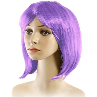 TMK Bob pruik voor feestjes cosplay carnaval Halloween multipack cond.5700 (paars, 3 stuks) TMK Bob pruik voor feestjes cosplay carnaval Halloween multipack cond.5700 (paars, 3 stuks)