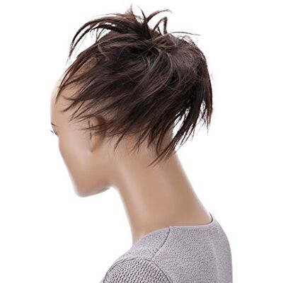CAISHA Prettyshop G7F XXL haarstuk, scrunchie, opgestoken haar, golvend, Chignon kastanjebruin CAISHA Prettyshop G7F XXL haarstuk, scrunchie, opgestoken haar, golvend, Chignon kastanjebruin