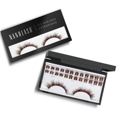 Nanolash 36 stuks wimperextensions voor wimperextensions thuis, doe-het-zelf wimperextensions (bruin, Heartbreaker) Nanolash 36 stuks wimperextensions voor wimperextensions thuis, doe-het-zelf wimperextensions (bruin, Heartbreaker)
