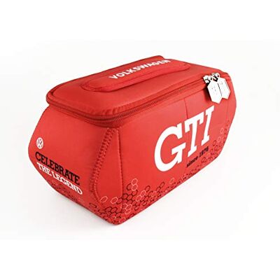 BRISA VW Collection Universele neopreen toilettas voor cosmetica, reizen en drogisterij in Golf GTI-design (zeshoek/rood/groot), zeshoek/rood, groot (30 x 12,5 x 12 cm), GTI BRISA VW Collection Universele neopreen toilettas voor cosmetica, reizen en drogisterij in Golf GTI-design (zeshoek/rood/groot), zeshoek/rood, groot (30 x 12,5 x 12 cm), GTI