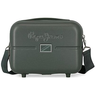 Pepe Jeans Accent Handkoffer, groen, Neceser Aanpasbaar met Bandolera, ABS etui, Groen, ABS etui Pepe Jeans Accent Handkoffer, groen, Neceser Aanpasbaar met Bandolera, ABS etui, Groen, ABS etui