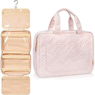 BOACAY Toilettas met grote capaciteit, voor dames, meisjes, kinderen, reistas, cosmetica om op te hangen, zachte make-up voor douche of make-up BOACAY Toilettas met grote capaciteit, voor dames, meisjes, kinderen, reistas, cosmetica om op te hangen, zachte make-up voor douche of make-up