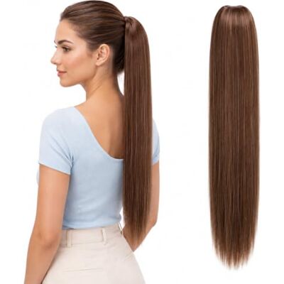 CAISHA PrettyShop HC6 haarverlenging, 60 cm, met 2 banden, mat, paardenstaart CAISHA PrettyShop HC6 haarverlenging, 60 cm, met 2 banden, mat, paardenstaart