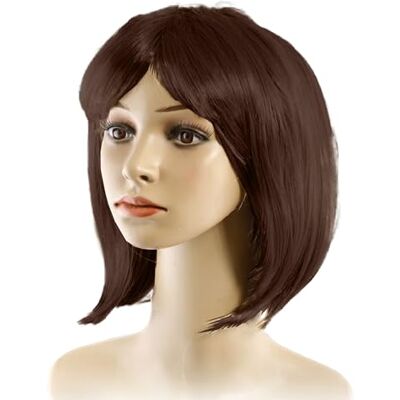 TMK Bob pruik voor feesten, cosplay, carnaval, Halloween, multipack cond.5700 (kastanje, 12 stuks) TMK Bob pruik voor feesten, cosplay, carnaval, Halloween, multipack cond.5700 (kastanje, 12 stuks)