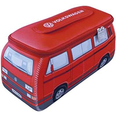 BRISA VW Collectie Volkswagen Universal Neopreen Make-up Cosmetica Reistas Apotheek T2 Bulli Bus, Rood, Bus T3 BRISA VW Collectie Volkswagen Universal Neopreen Make-up Cosmetica Reistas Apotheek T2 Bulli Bus, Rood, Bus T3