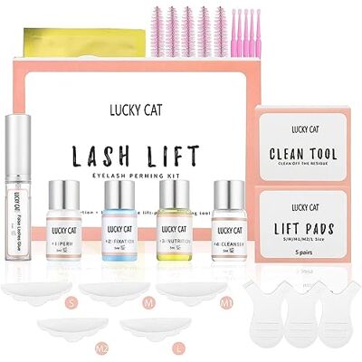 LUCKY CAT 2024 wimpervergrotingsset, Perm Lash Lift wimperverlengingsset, semi-permanent, curling perm, golf, geschikt voor de woonkamer LUCKY CAT 2024 wimpervergrotingsset, Perm Lash Lift wimperverlengingsset, semi-permanent, curling perm, golf, geschikt voor de woonkamer
